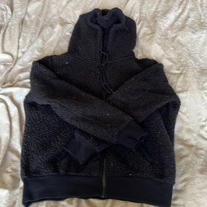 Black Women’s Sherpa Zip-Up Hoodie